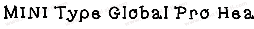 MINI Type Global Pro Headline字体转换